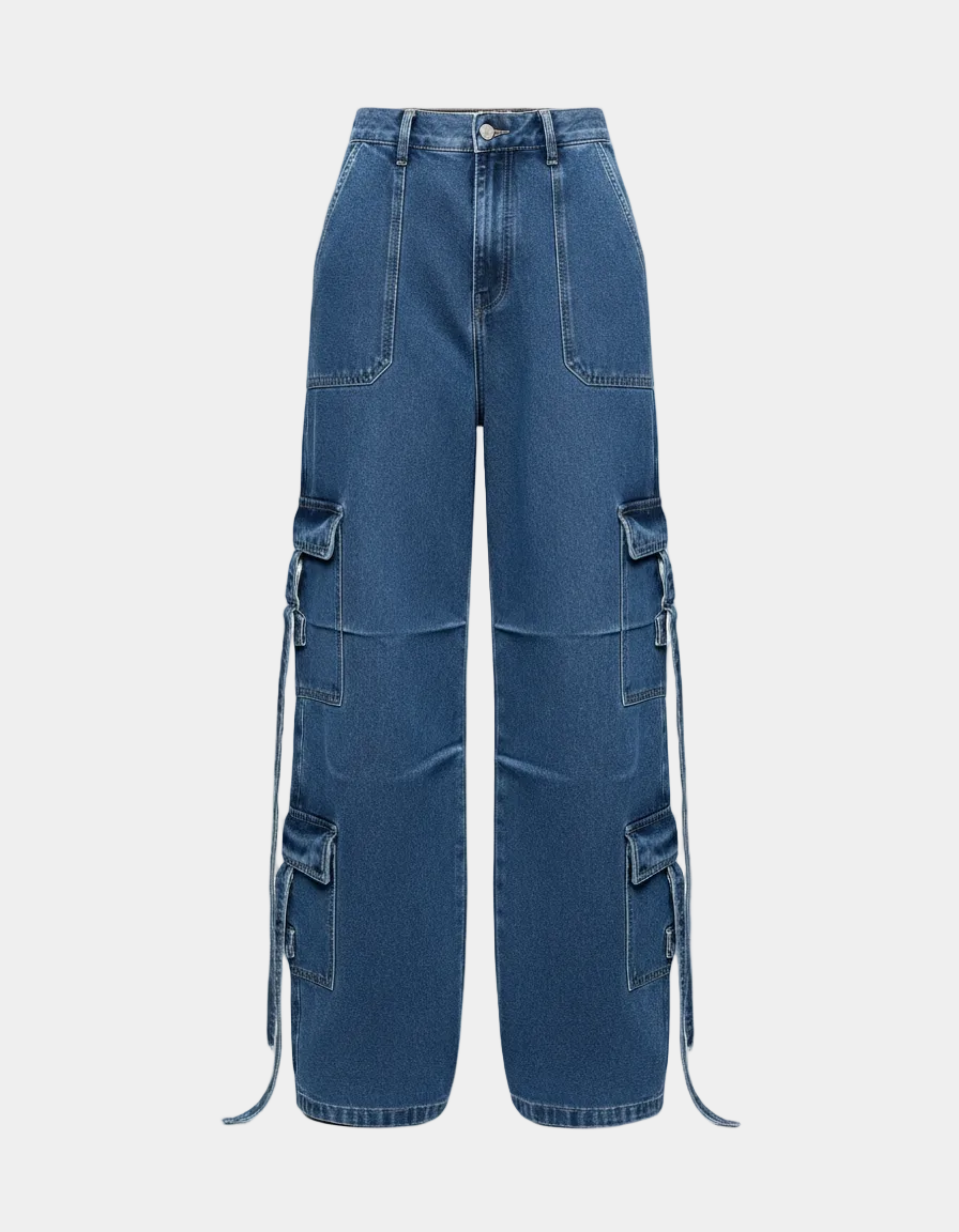 Wide Leg Cargo Jeans