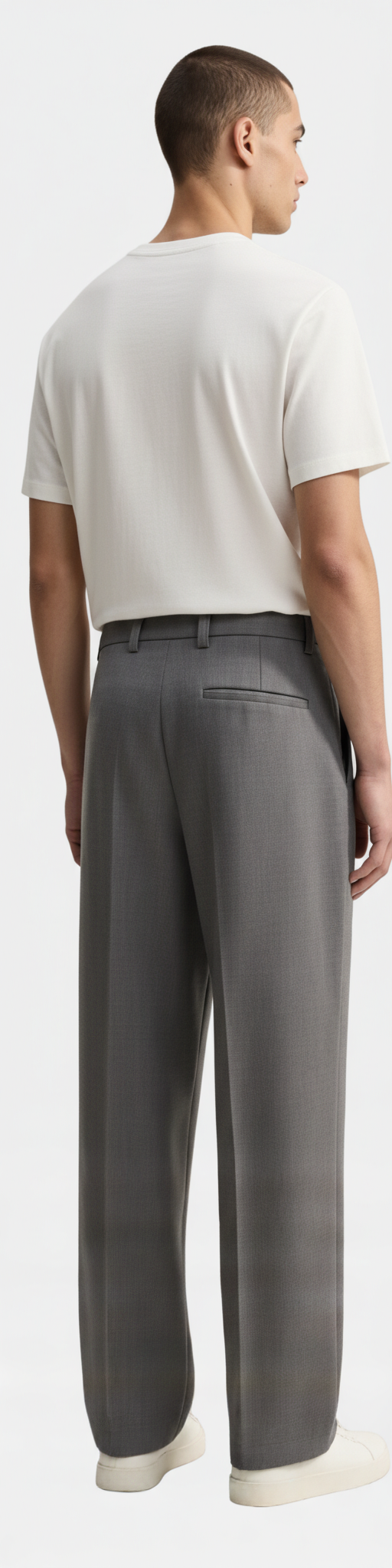 Wide-Leg Pleated Pants