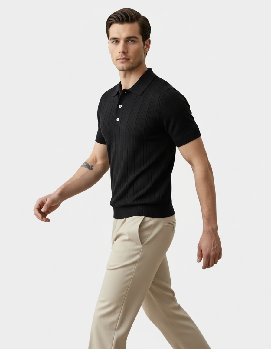 Knitted Polo Shirt
