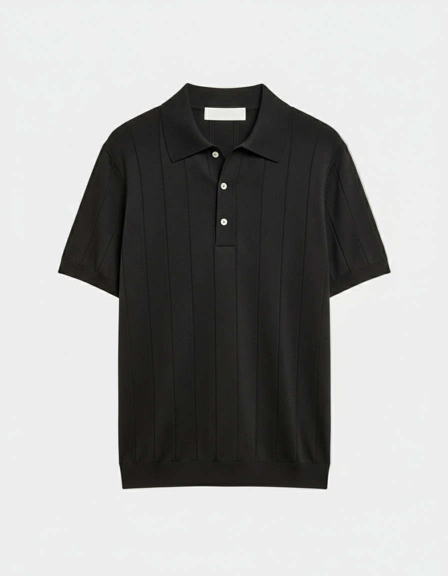 Knitted Polo Shirt