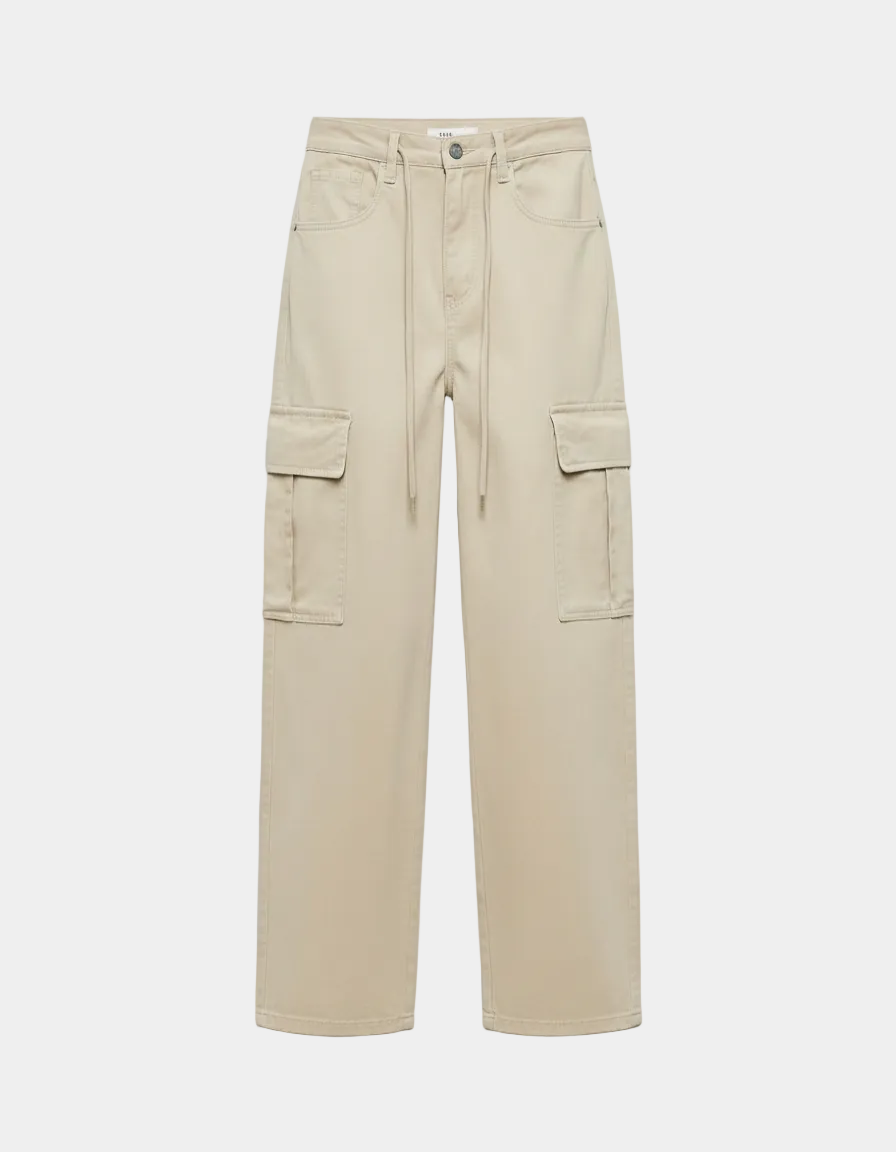 Drawstring Cargo Jeans