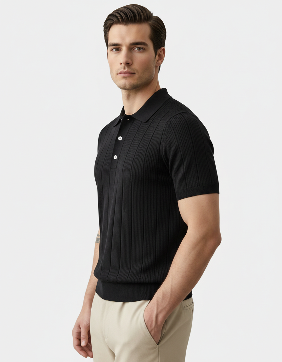 Knitted Polo Shirt