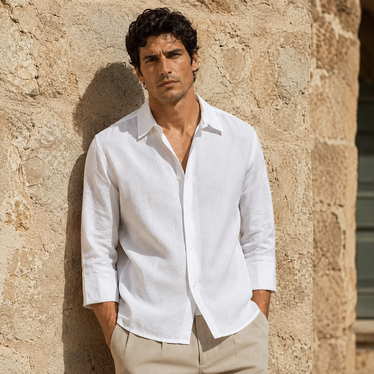 Long Sleeve Linen Shirt