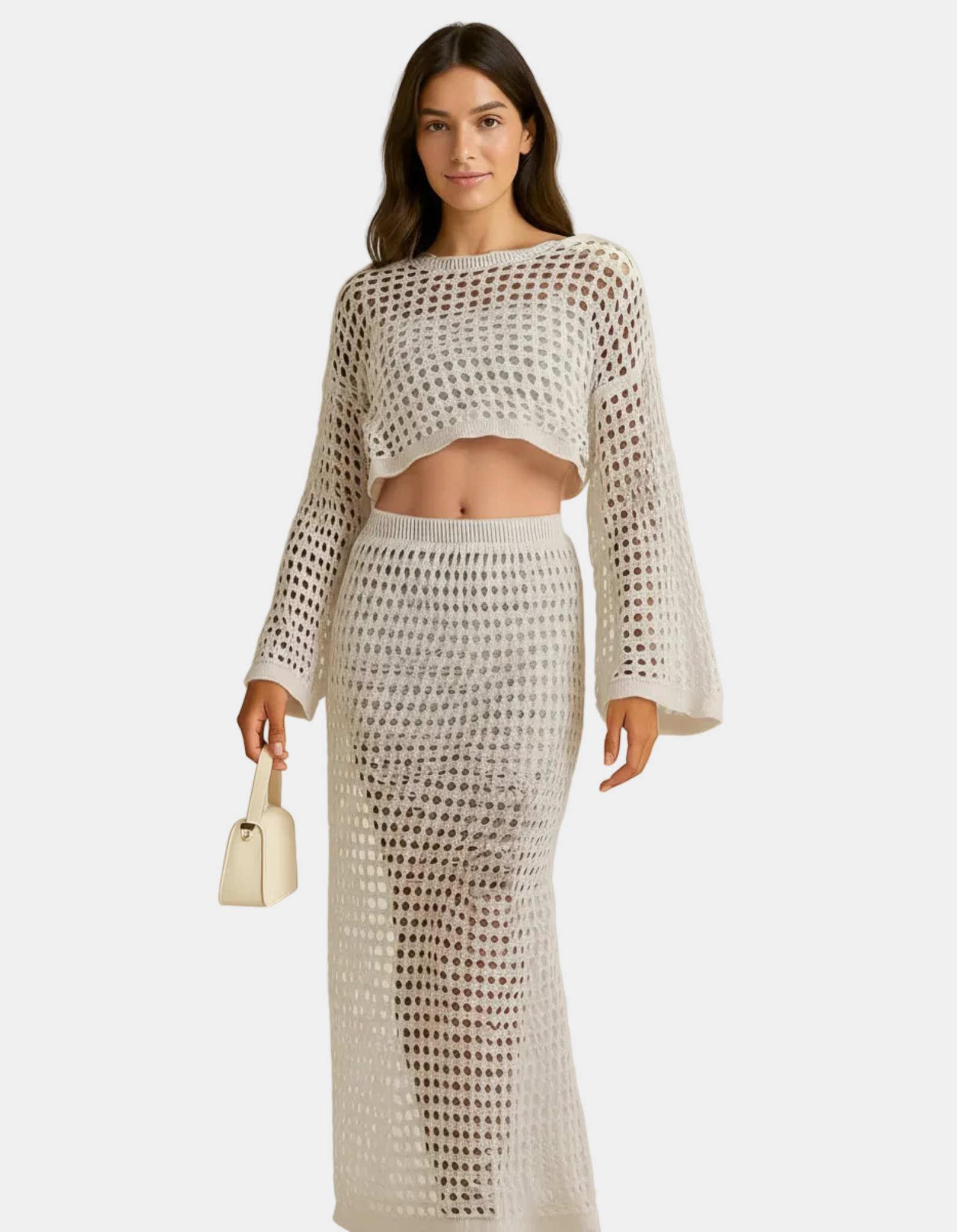 Hollow Out Knit Set