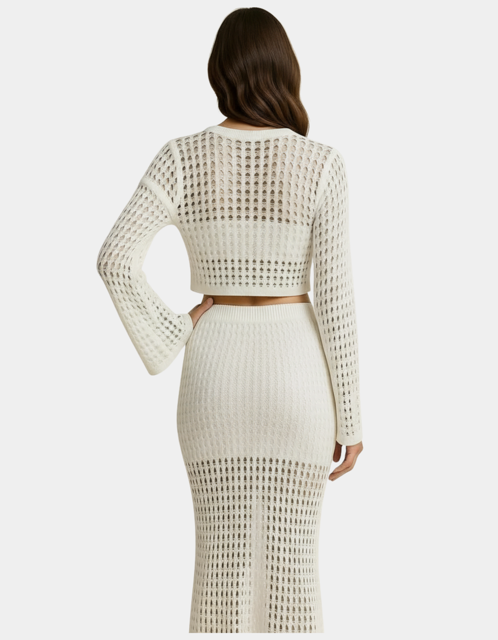 Hollow Out Knit Set