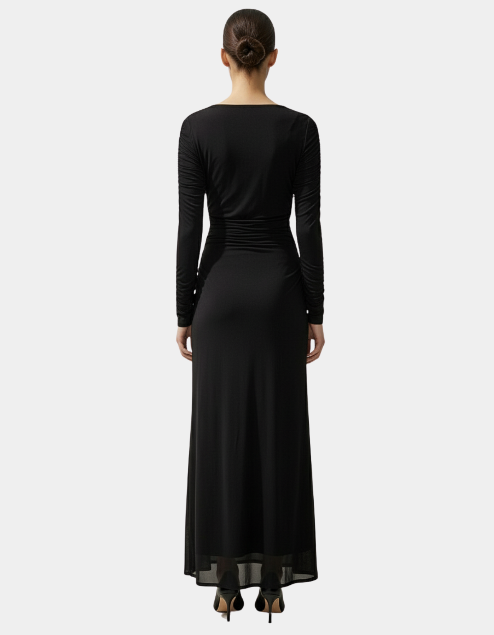 Ruched Draped Maxi Dress