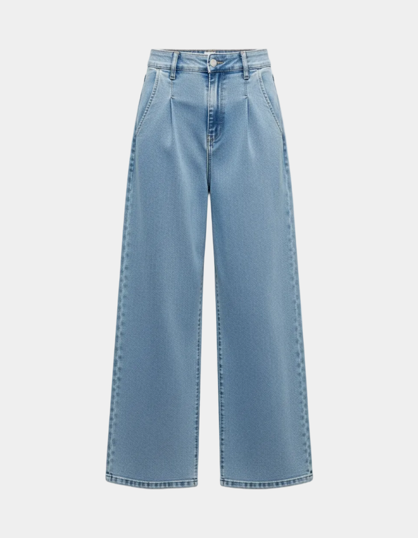 High-Waisted Wide-Leg Jeans