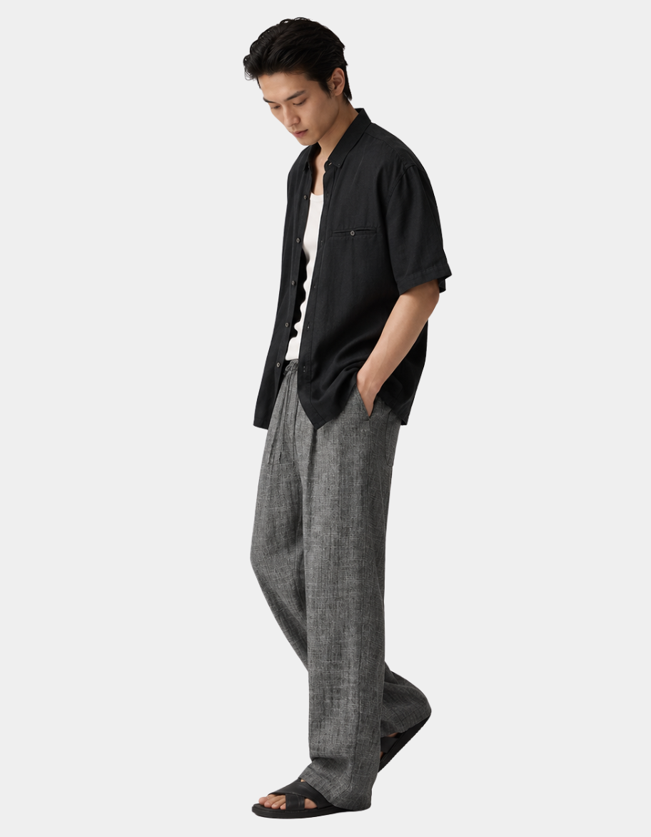 Drawstring Linen Pants