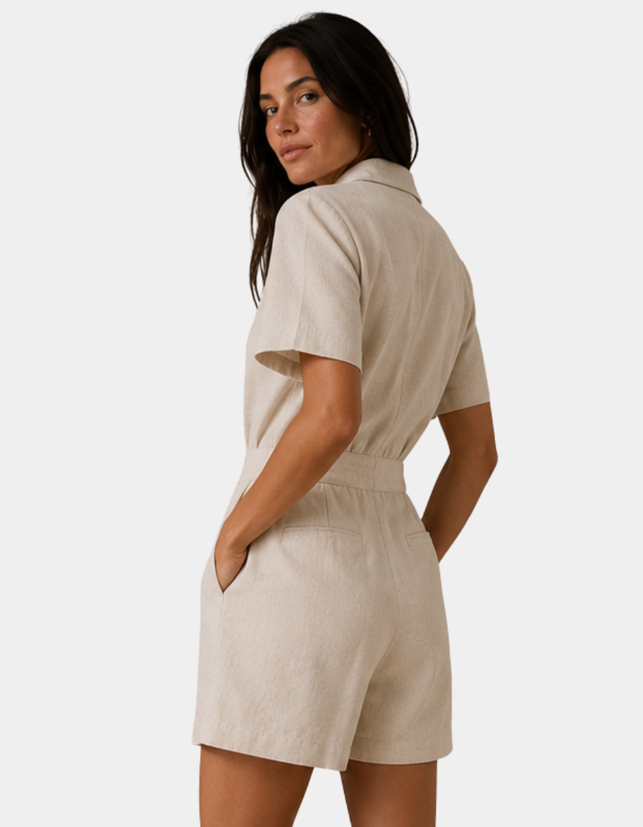 Button-Front Romper