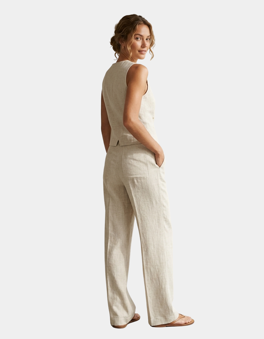 Wide Leg Linen Pants