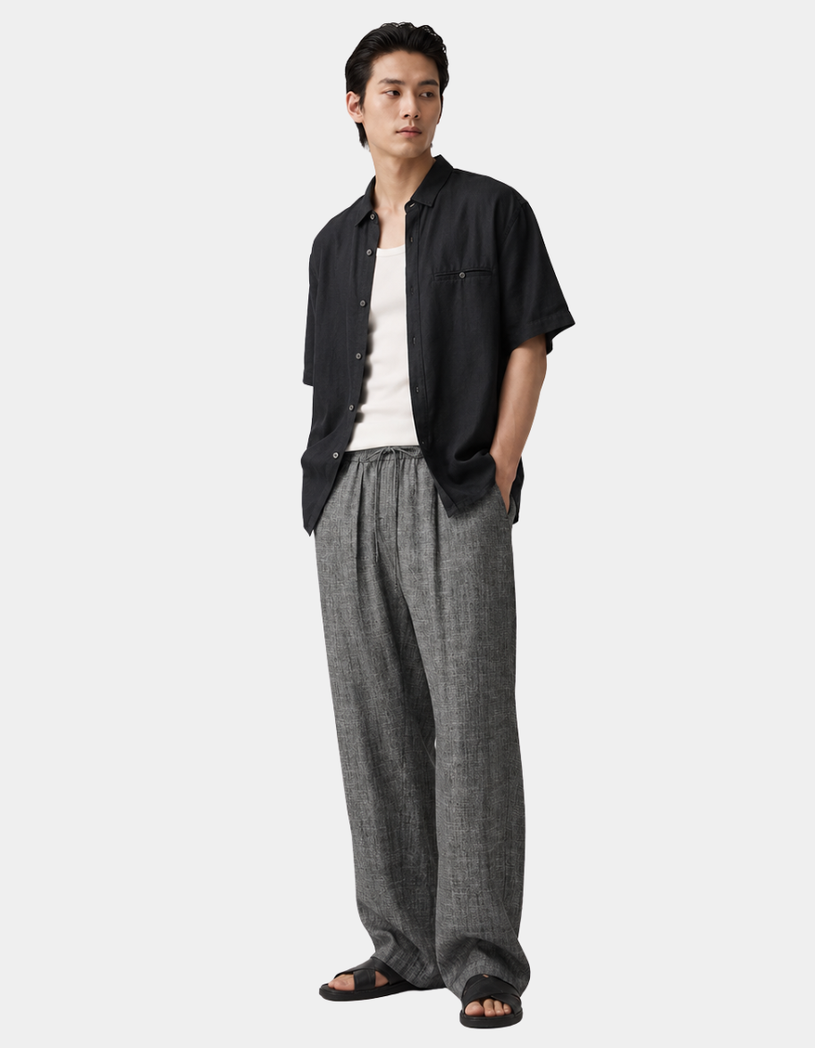 Drawstring Linen Pants