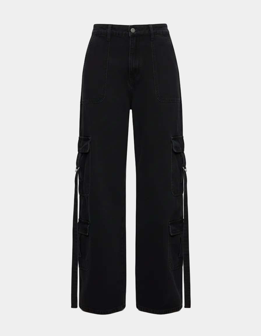 Wide Leg Cargo Jeans
