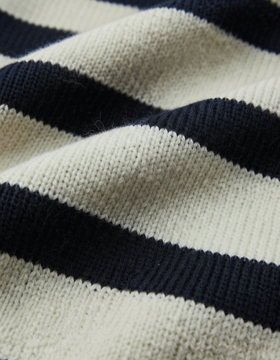 Striped Turtleneck Sweater